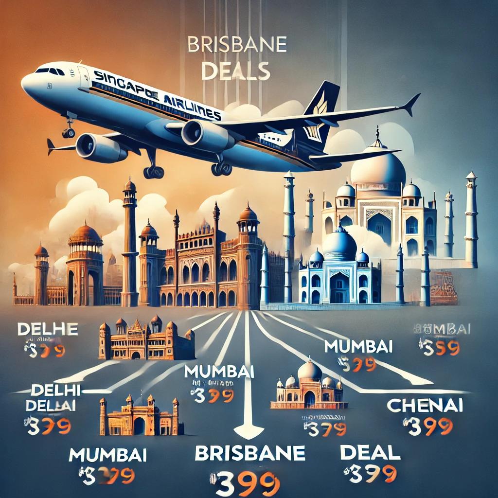 Singapore Airlines Deals: Brisbane to Indian Cities - Airline-topdeals.com